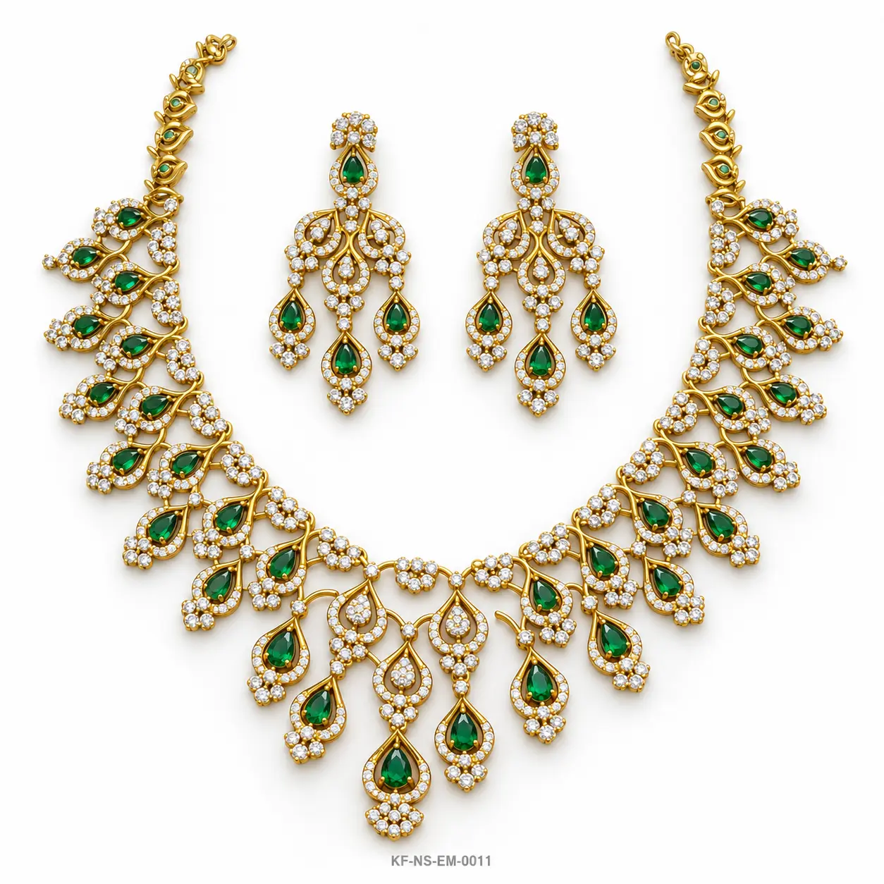 Emerald Garden Royale Designer Neck Set