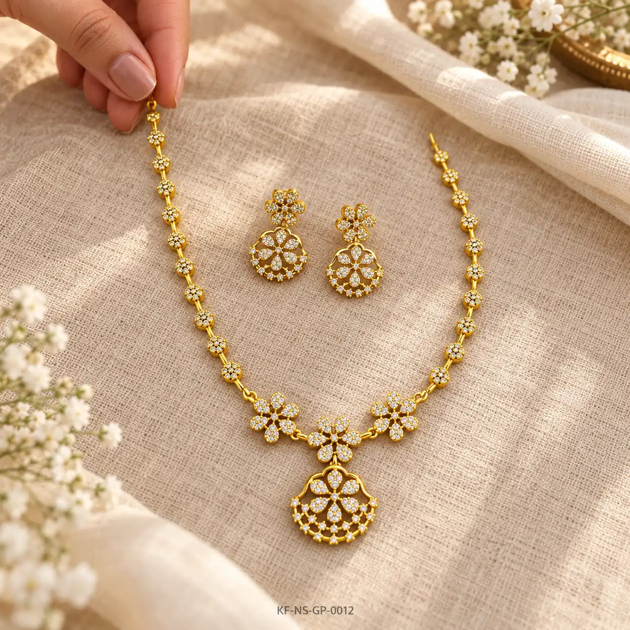 KF-NS-GP-0012__Gold-Plated-Floral-Neck-Set__03-Artisan-Hands-Editorial-compressed-ndt-tools